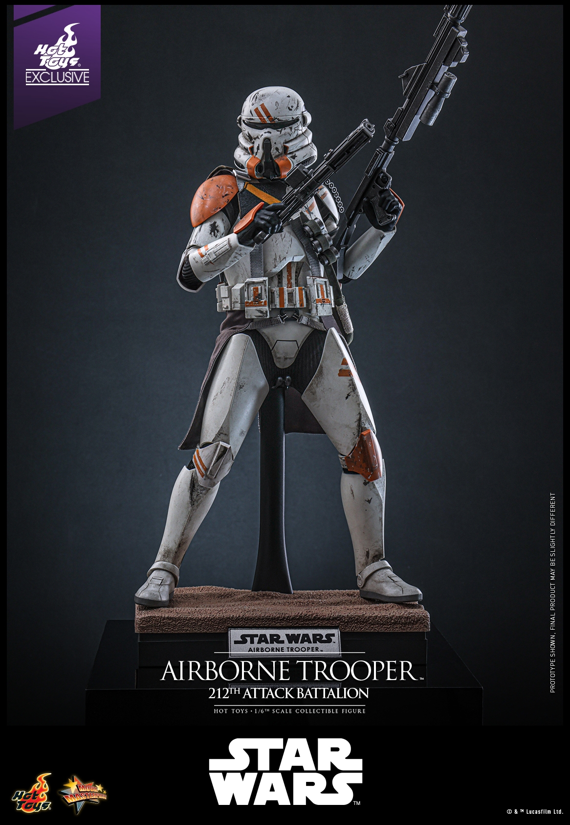 Airborne Trooper (212th attack battalion) par Hot Toys - figurine 1/6 Star Wars Episode III de 30 cm - Reference MMS794