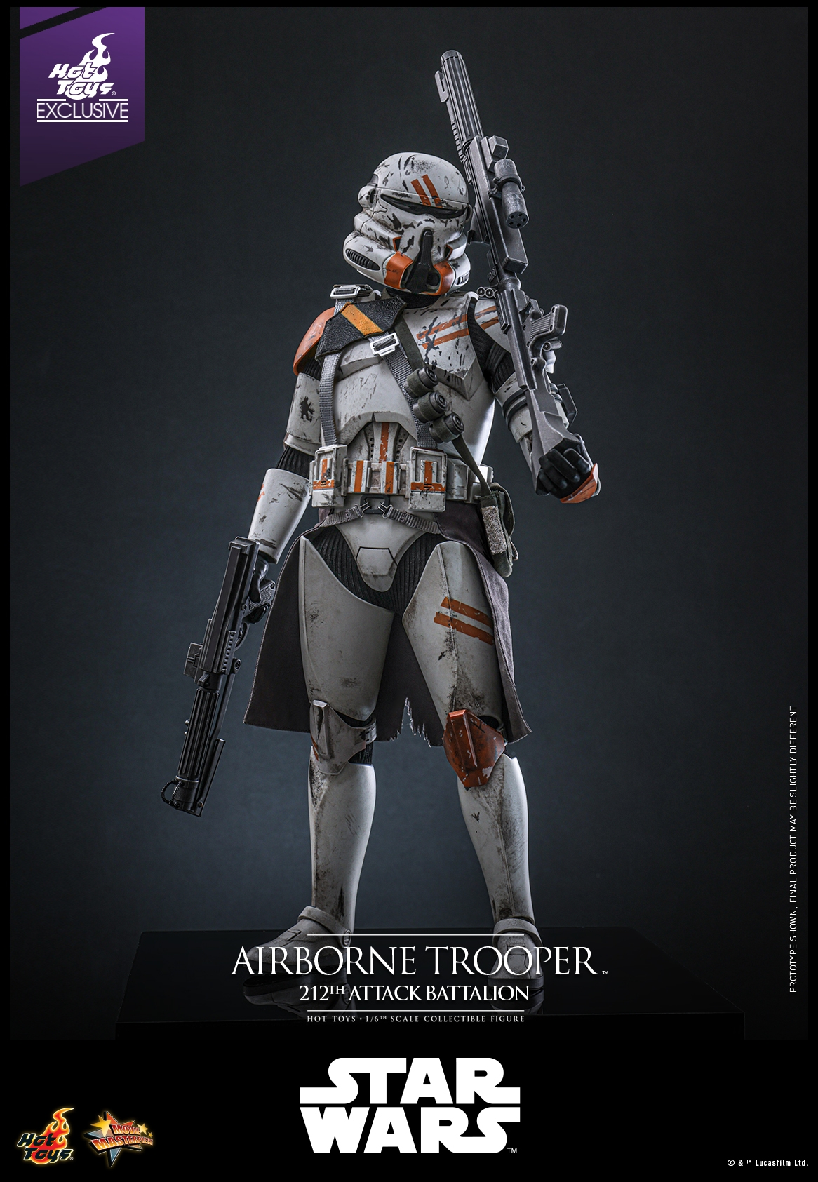 Airborne Trooper (212th attack battalion) par Hot Toys - figurine 1/6 Star Wars Episode III de 30 cm - Reference MMS794
