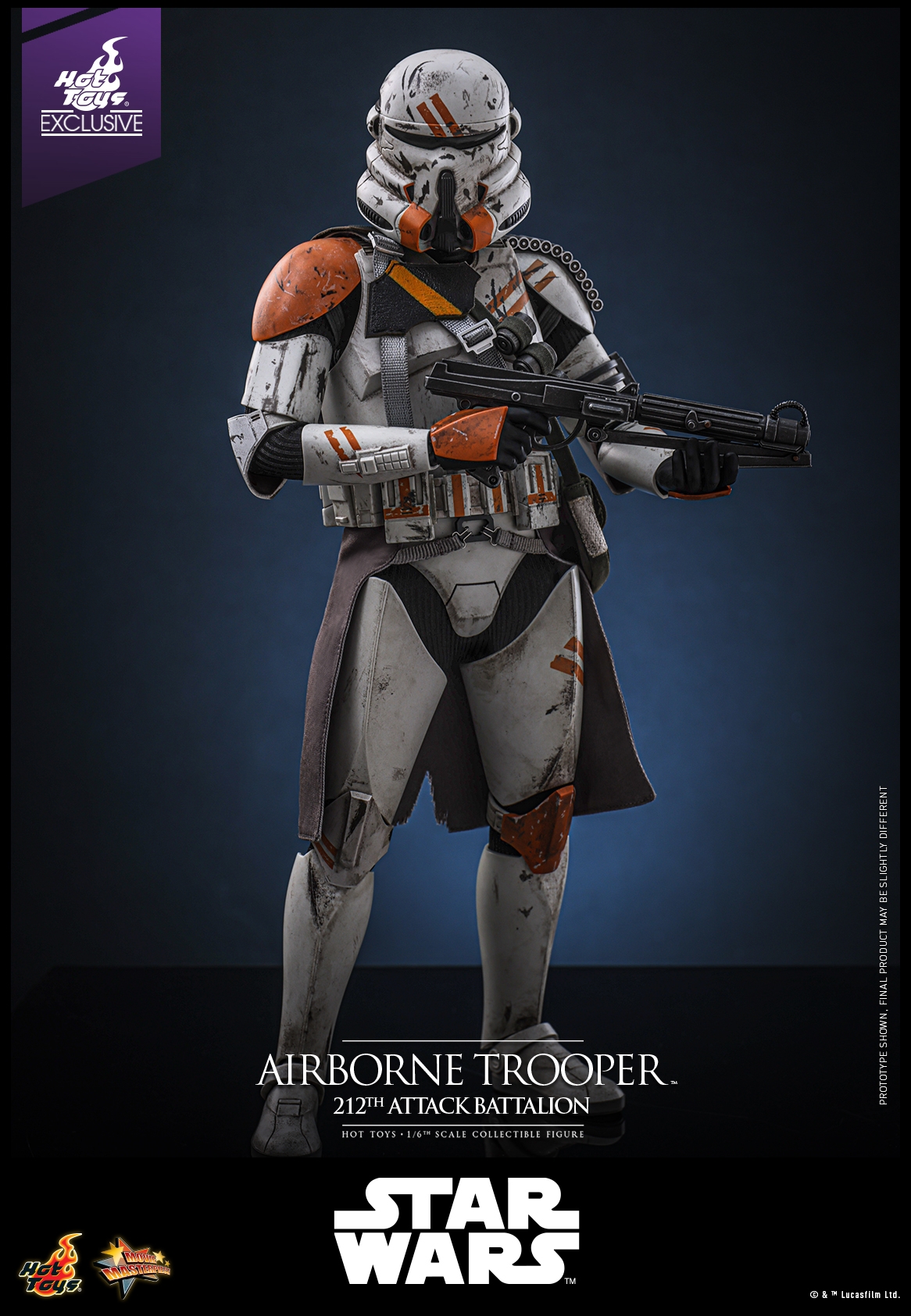 Airborne Trooper (212th attack battalion) by Hot Toys - Star Wars Episode III 1/6 scale action figure - Reference MMS794