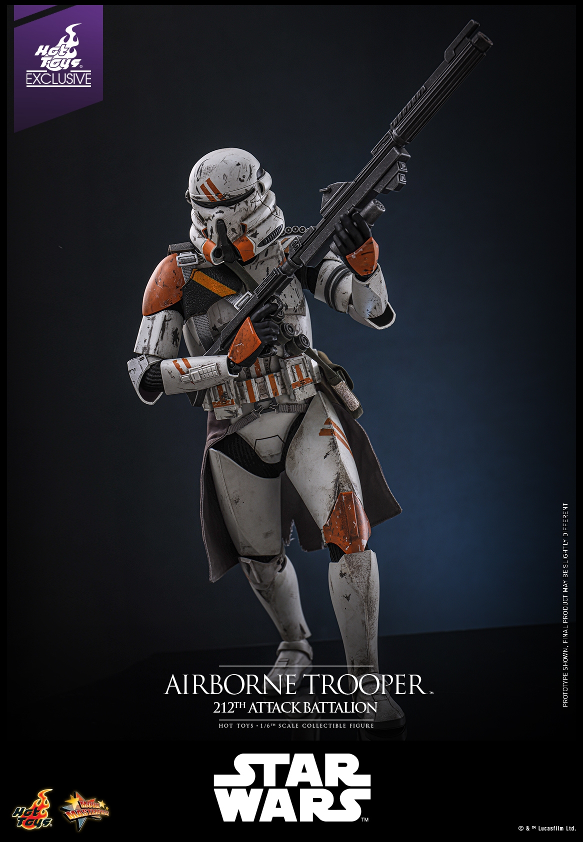 Airborne Trooper (212th attack battalion) par Hot Toys - figurine 1/6 Star Wars Episode III de 30 cm - Reference MMS794
