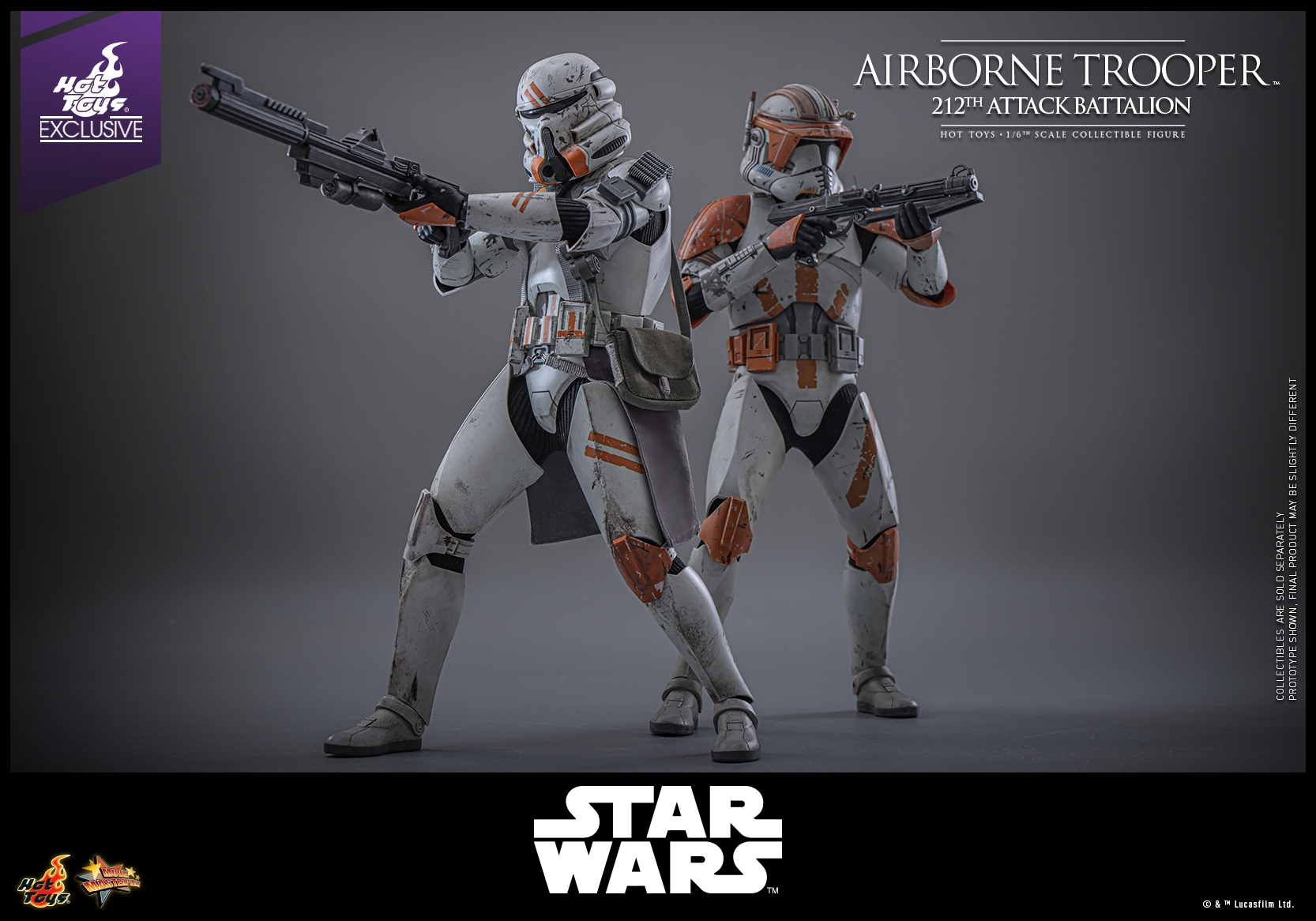 Airborne Trooper (212th attack battalion) par Hot Toys - figurine 1/6 Star Wars Episode III de 30 cm - Reference MMS794