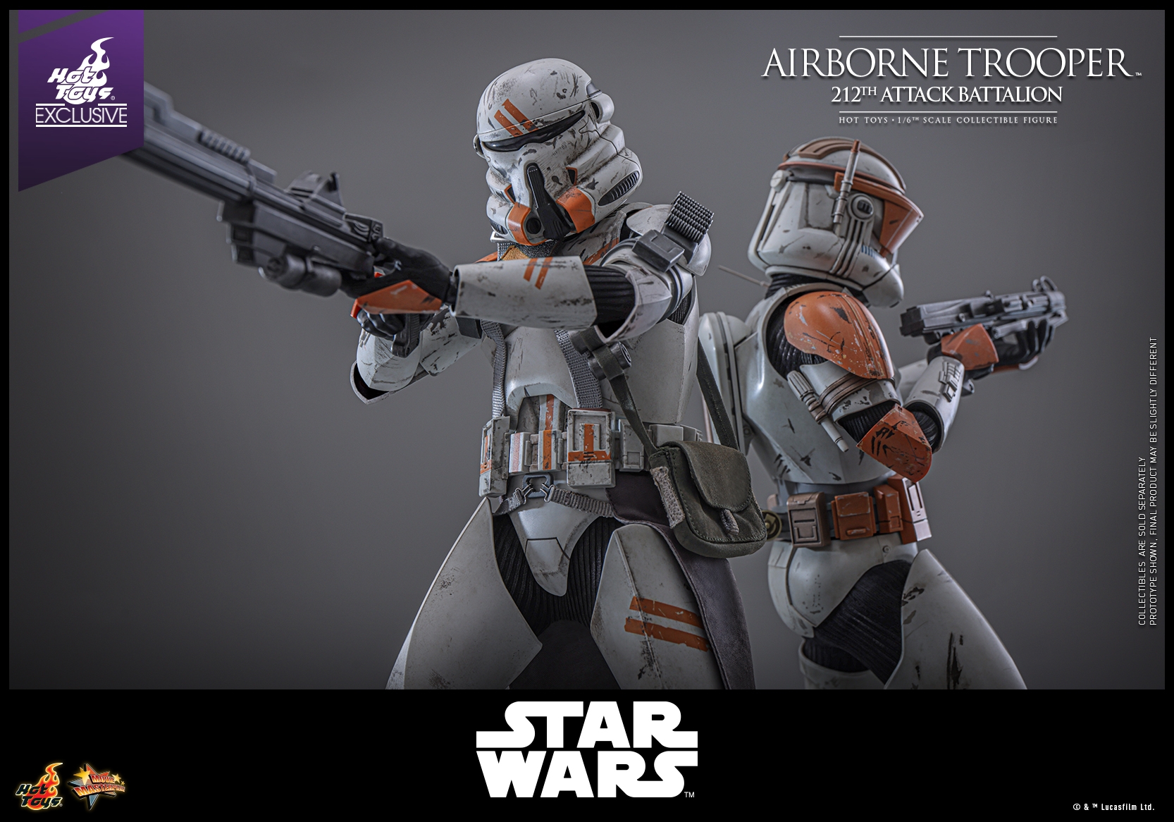 Airborne Trooper (212th attack battalion) par Hot Toys - figurine 1/6 Star Wars Episode III de 30 cm - Reference MMS794