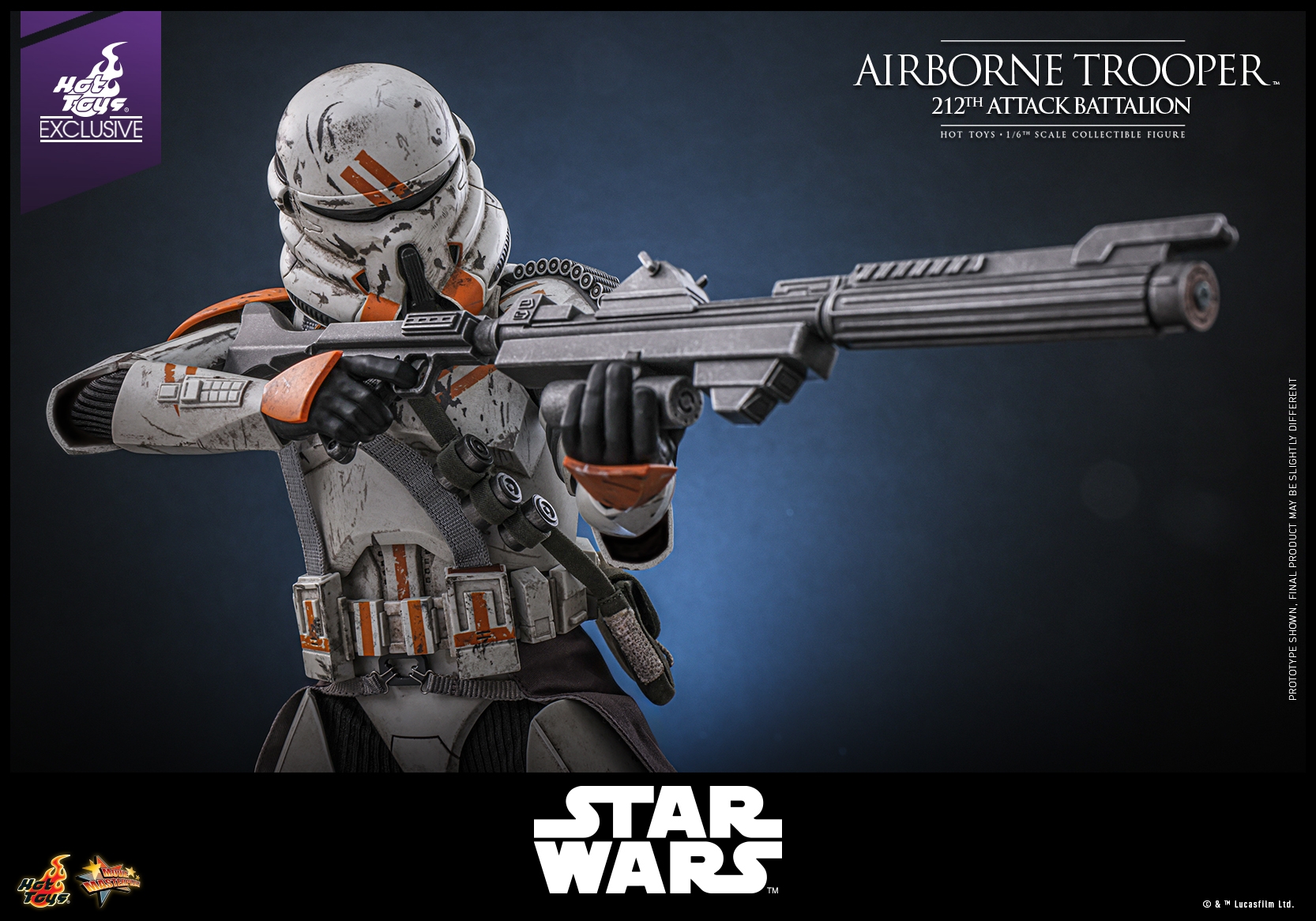 Airborne Trooper (212th attack battalion) par Hot Toys - figurine 1/6 Star Wars Episode III de 30 cm - Reference MMS794
