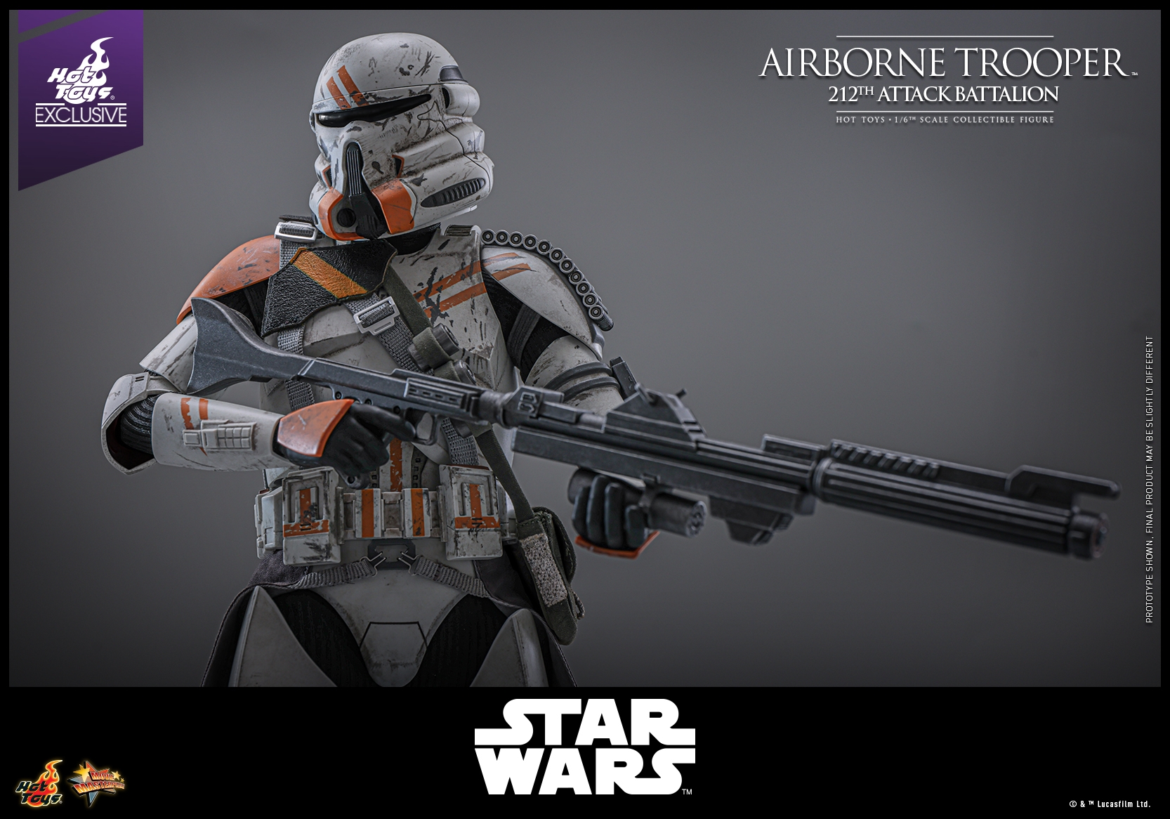 Airborne Trooper (212th attack battalion) par Hot Toys - figurine 1/6 Star Wars Episode III de 30 cm - Reference MMS794