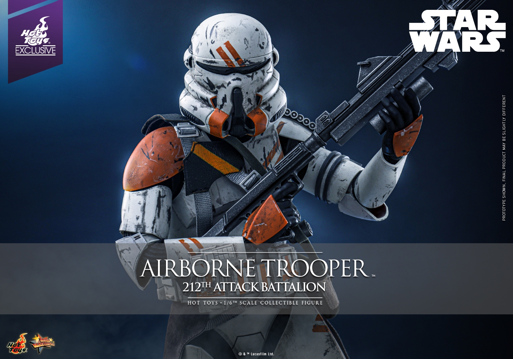 Airborne Trooper (212th attack battalion) by Hot Toys - Star Wars Episode III 1/6 scale action figure - Reference MMS794