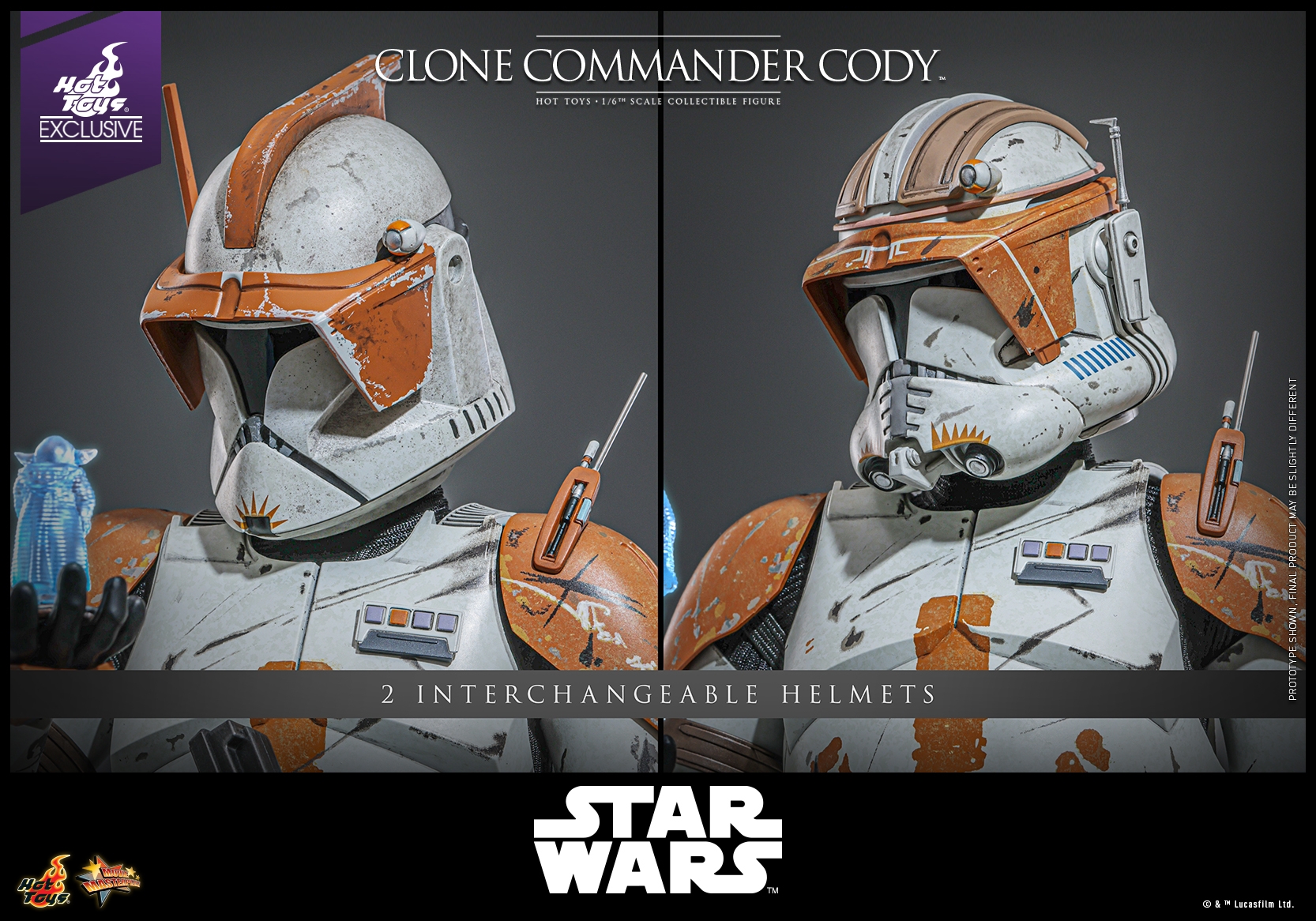Clone Commander Cody par Hot Toys - figurine 1/6 Star Wars Episode III : La Revanche Des Sith de 30 cm - Reference MMS796