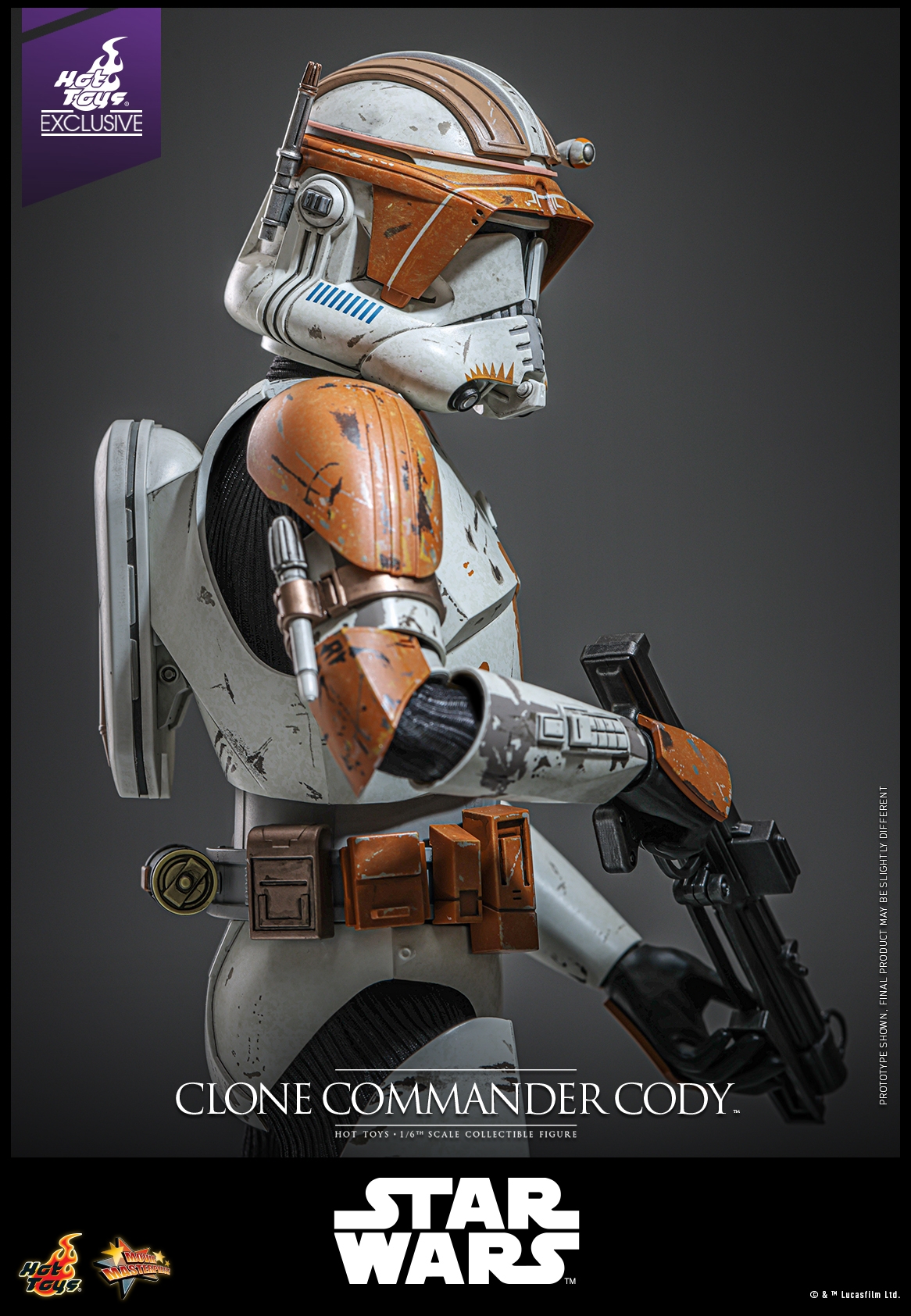 Clone Commander Cody par Hot Toys - figurine 1/6 Star Wars Episode III : La Revanche Des Sith de 30 cm - Reference MMS796