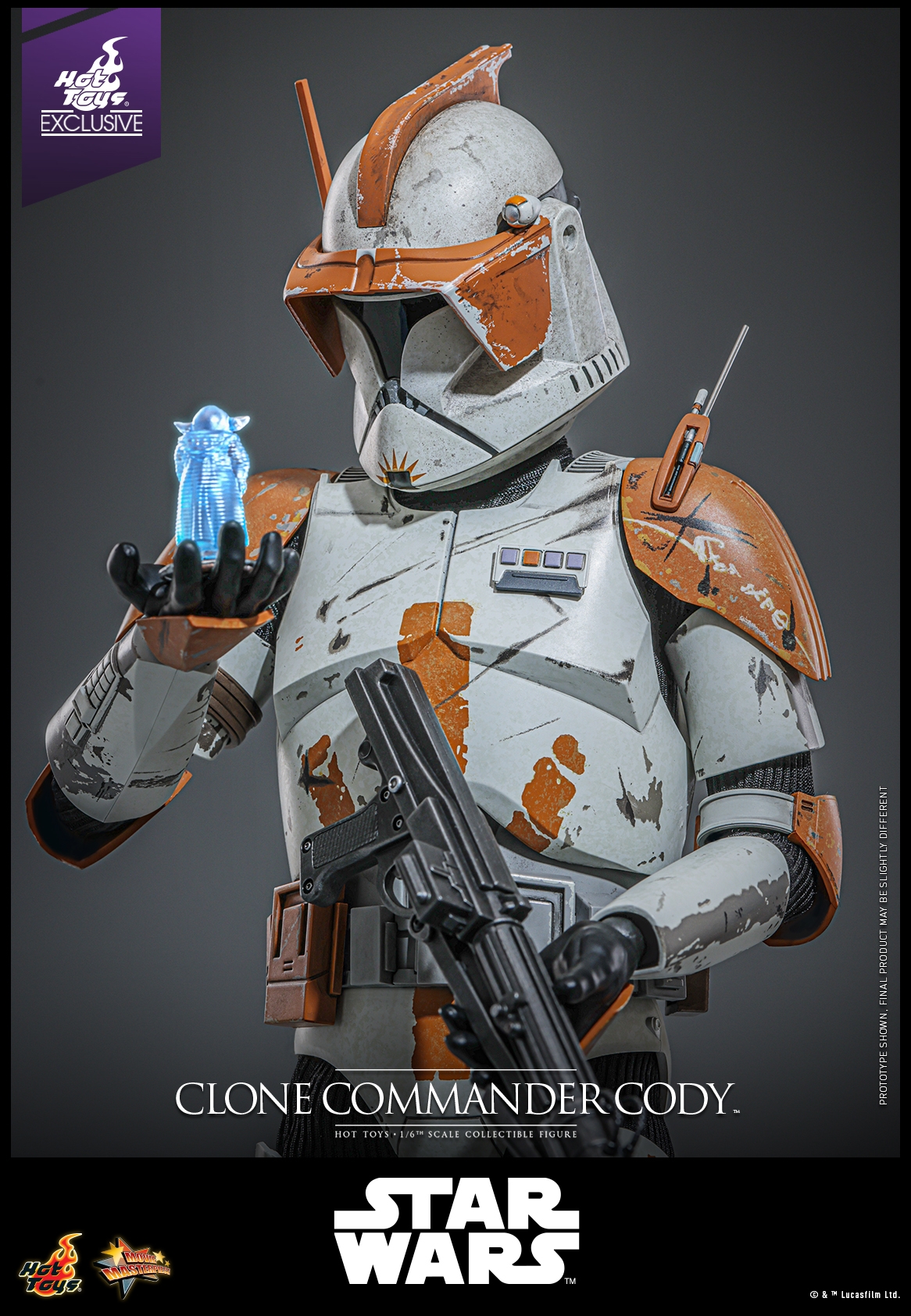 Clone Commander Cody by Hot Toys - Star Wars Episode III: Revenge Of The Sith 1/6 scale action figure - Reference MMS796