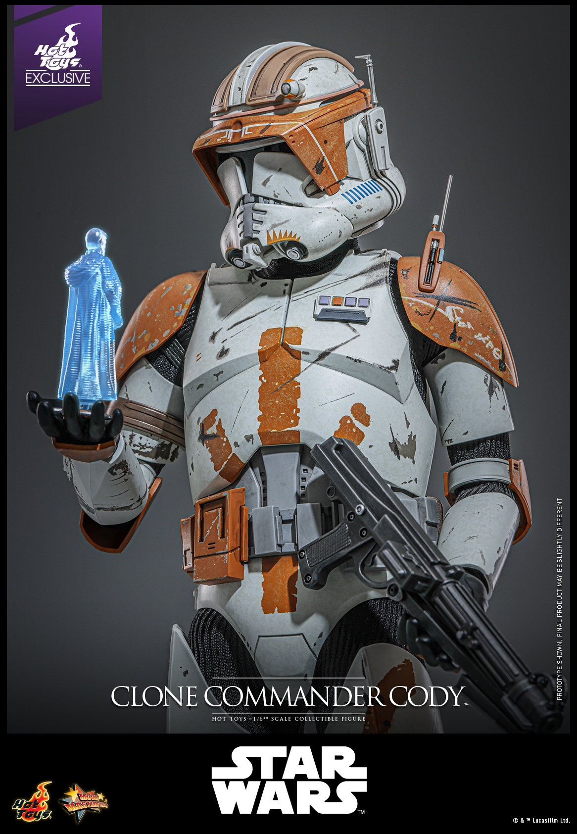 Clone Commander Cody par Hot Toys - figurine 1/6 Star Wars Episode III : La Revanche Des Sith de 30 cm - Reference MMS796