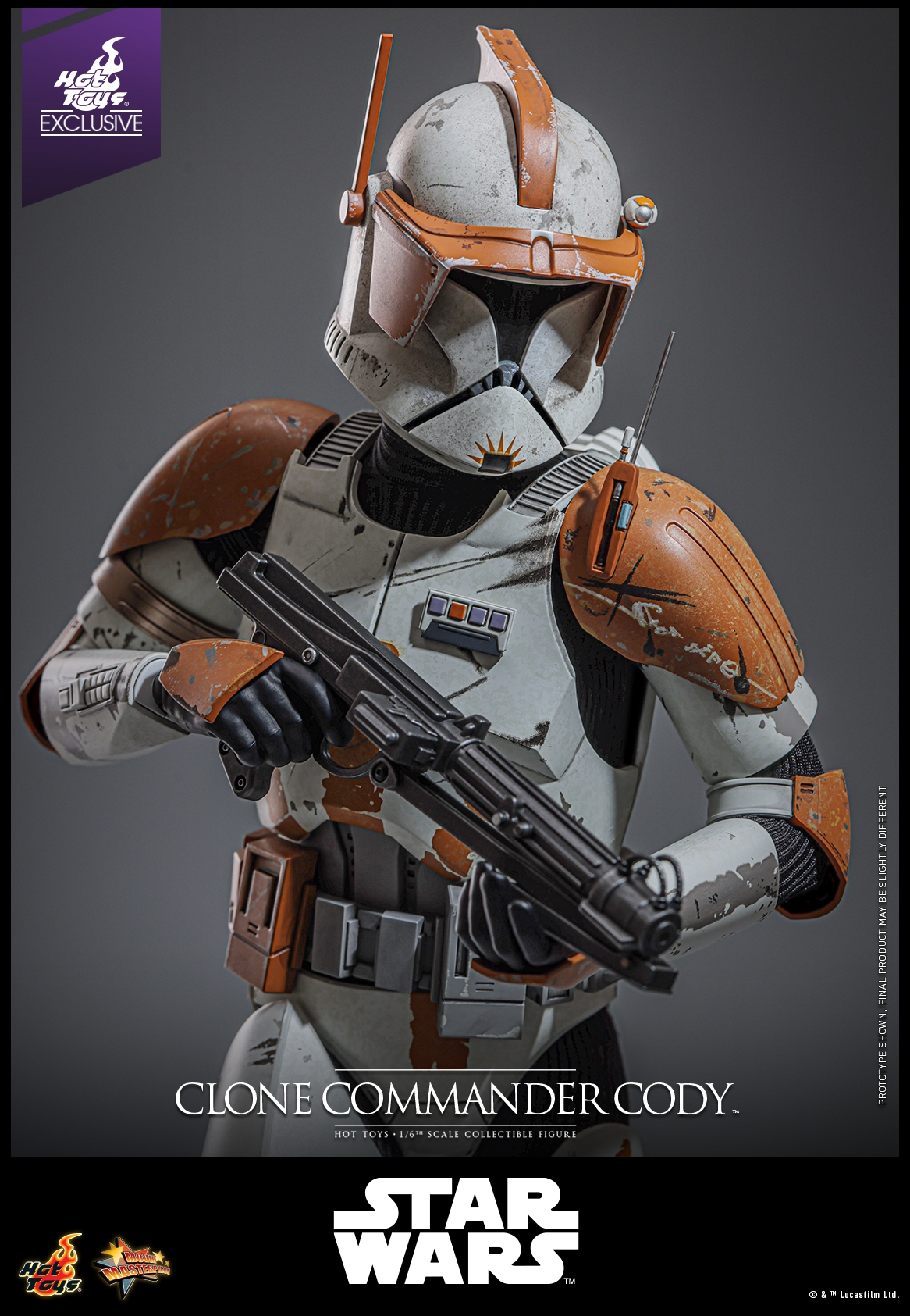 Clone Commander Cody par Hot Toys - figurine 1/6 Star Wars Episode III : La Revanche Des Sith de 30 cm - Reference MMS796