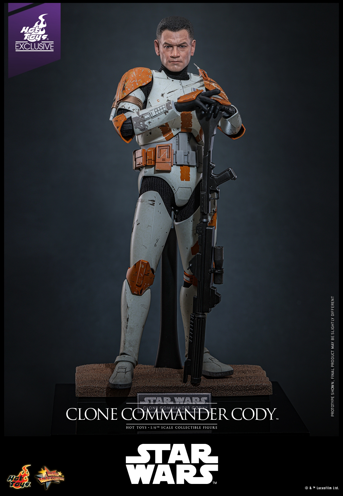 Clone Commander Cody par Hot Toys - figurine 1/6 Star Wars Episode III : La Revanche Des Sith de 30 cm - Reference MMS796