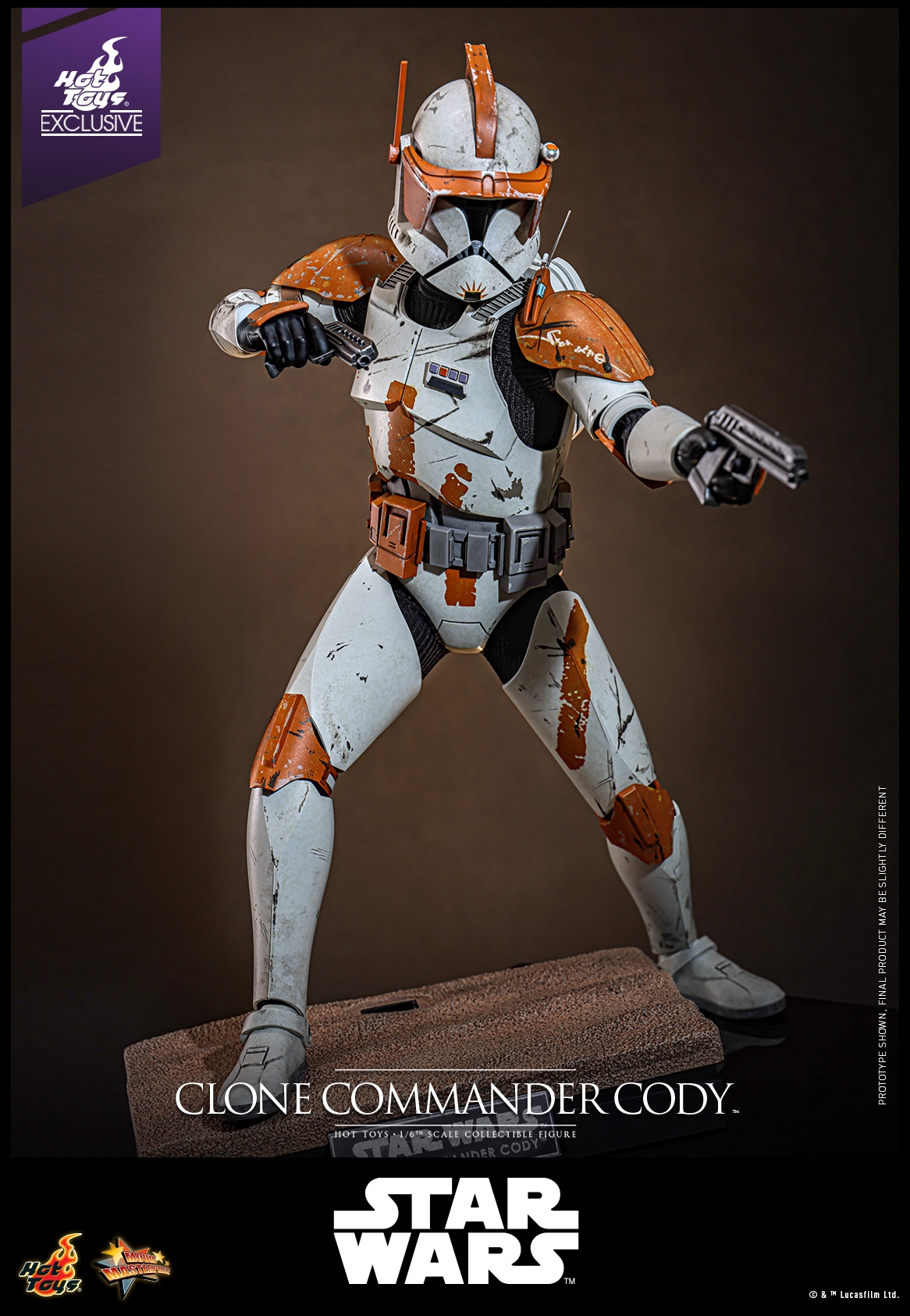 Clone Commander Cody par Hot Toys - figurine 1/6 Star Wars Episode III : La Revanche Des Sith de 30 cm - Reference MMS796