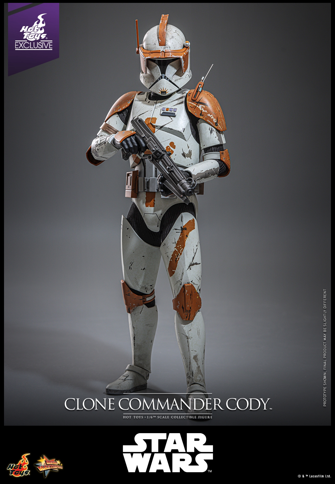 Clone Commander Cody par Hot Toys - figurine 1/6 Star Wars Episode III : La Revanche Des Sith de 30 cm - Reference MMS796