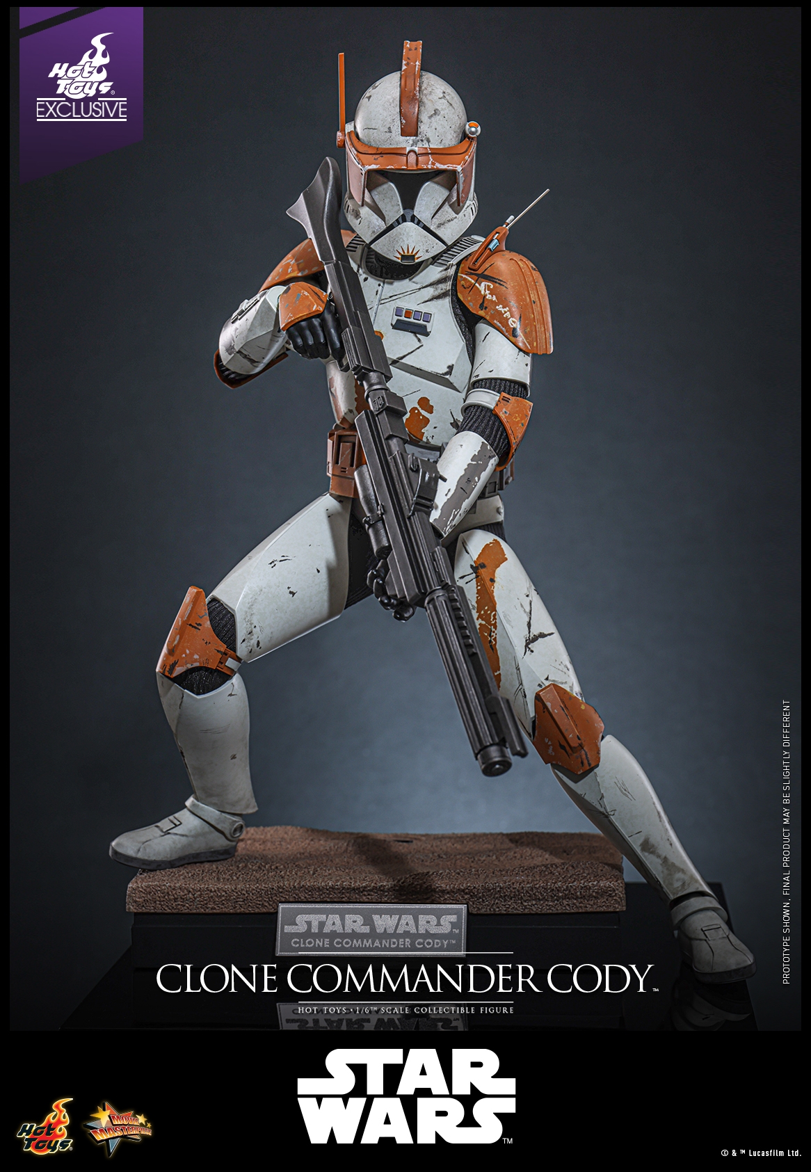 Clone Commander Cody by Hot Toys - Star Wars Episode III: Revenge Of The Sith 1/6 scale action figure - Reference MMS796