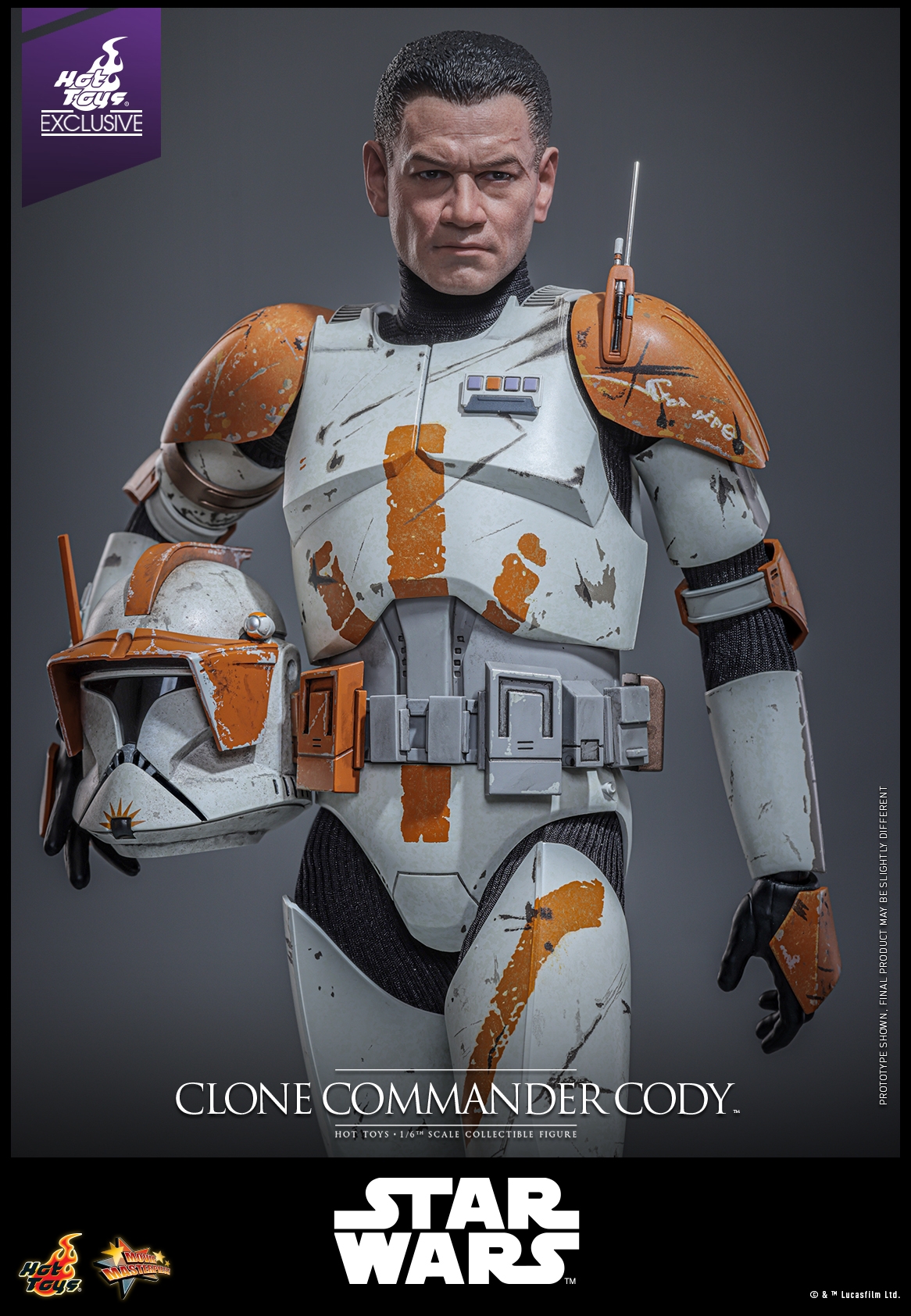 Clone Commander Cody par Hot Toys - figurine 1/6 Star Wars Episode III : La Revanche Des Sith de 30 cm - Reference MMS796
