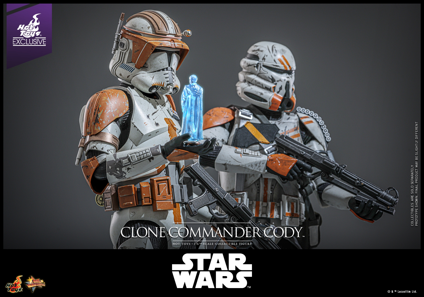 Clone Commander Cody par Hot Toys - figurine 1/6 Star Wars Episode III : La Revanche Des Sith de 30 cm - Reference MMS796