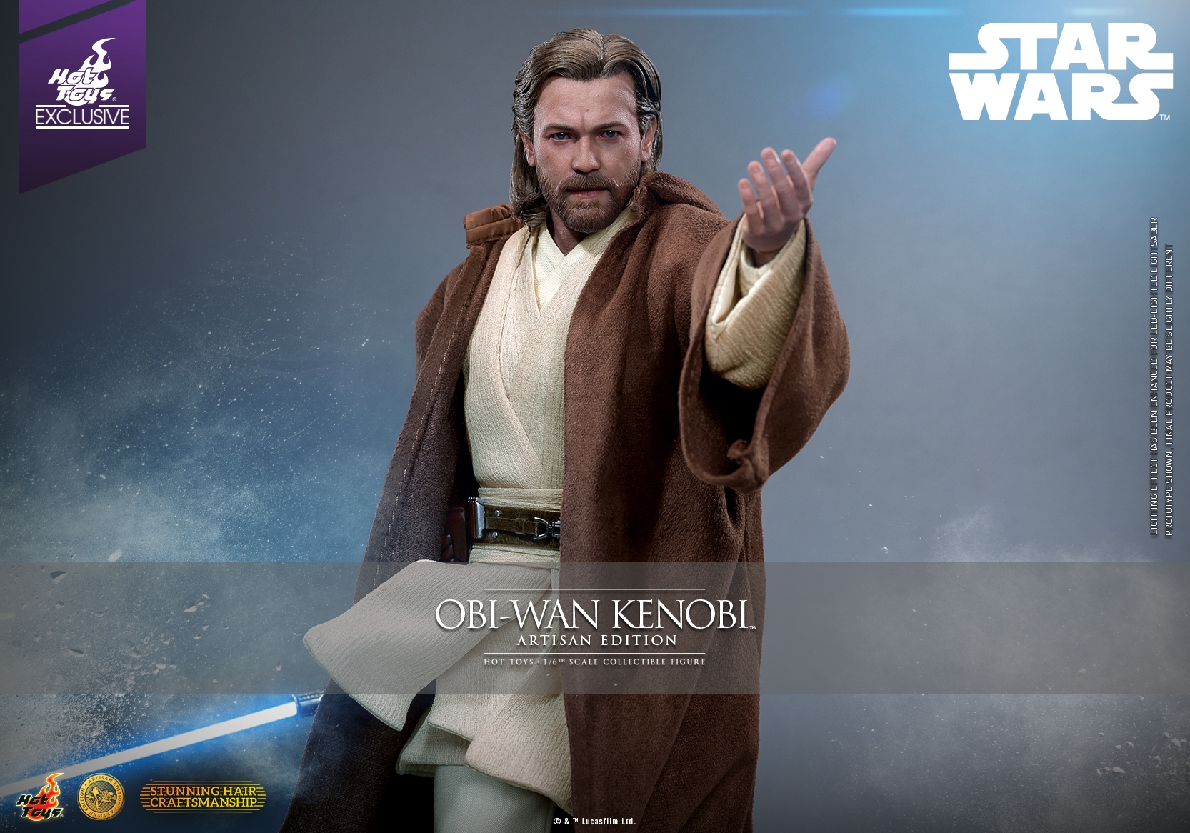 Obi-Wan Kenobi Artisan Edition par Hot Toys - figurine 1/6 Star Wars Episode II de 31 cm - Reference MMS809AE