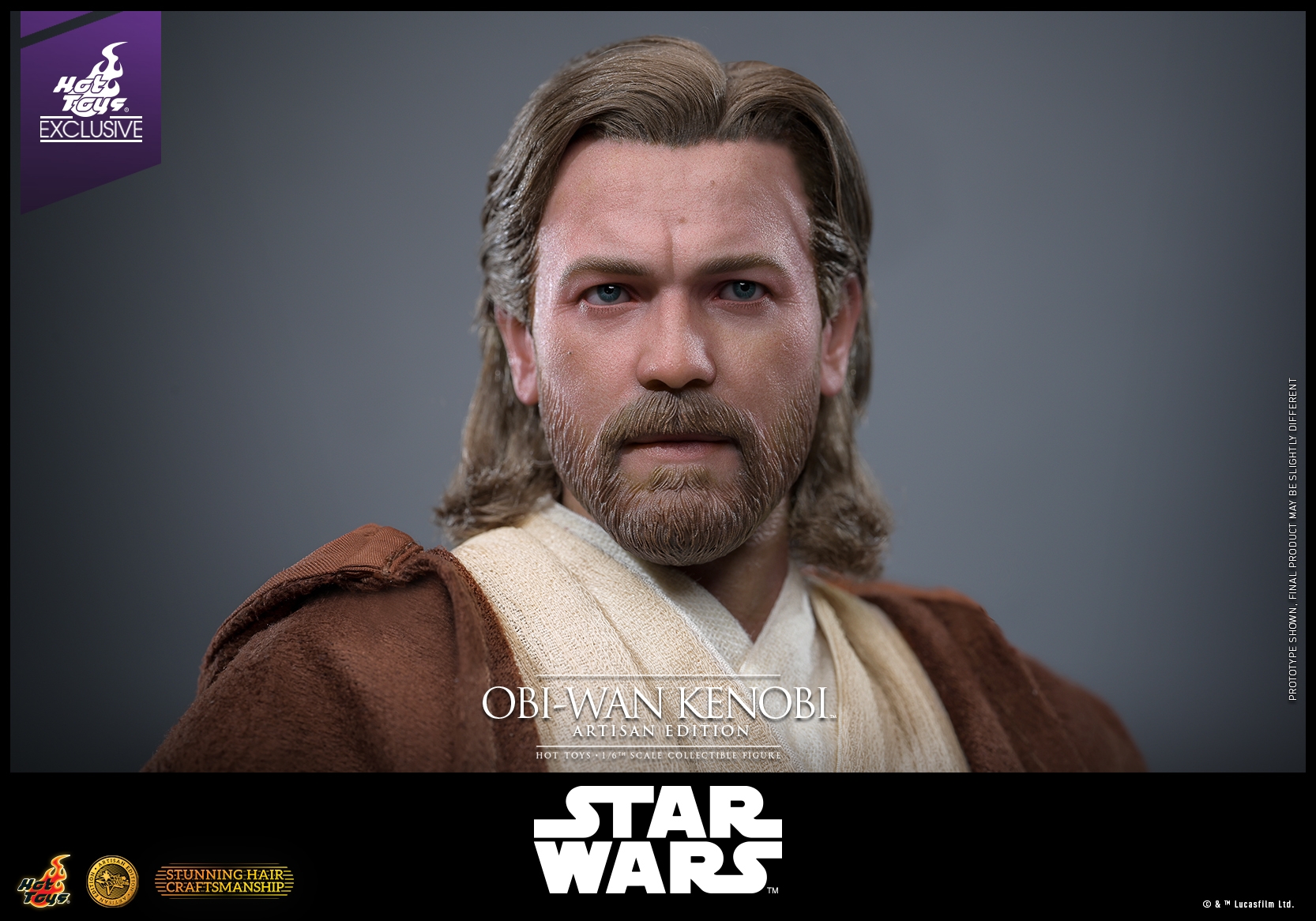 Obi-Wan Kenobi Artisan Edition par Hot Toys - figurine 1/6 Star Wars Episode II de 31 cm - Reference MMS809AE