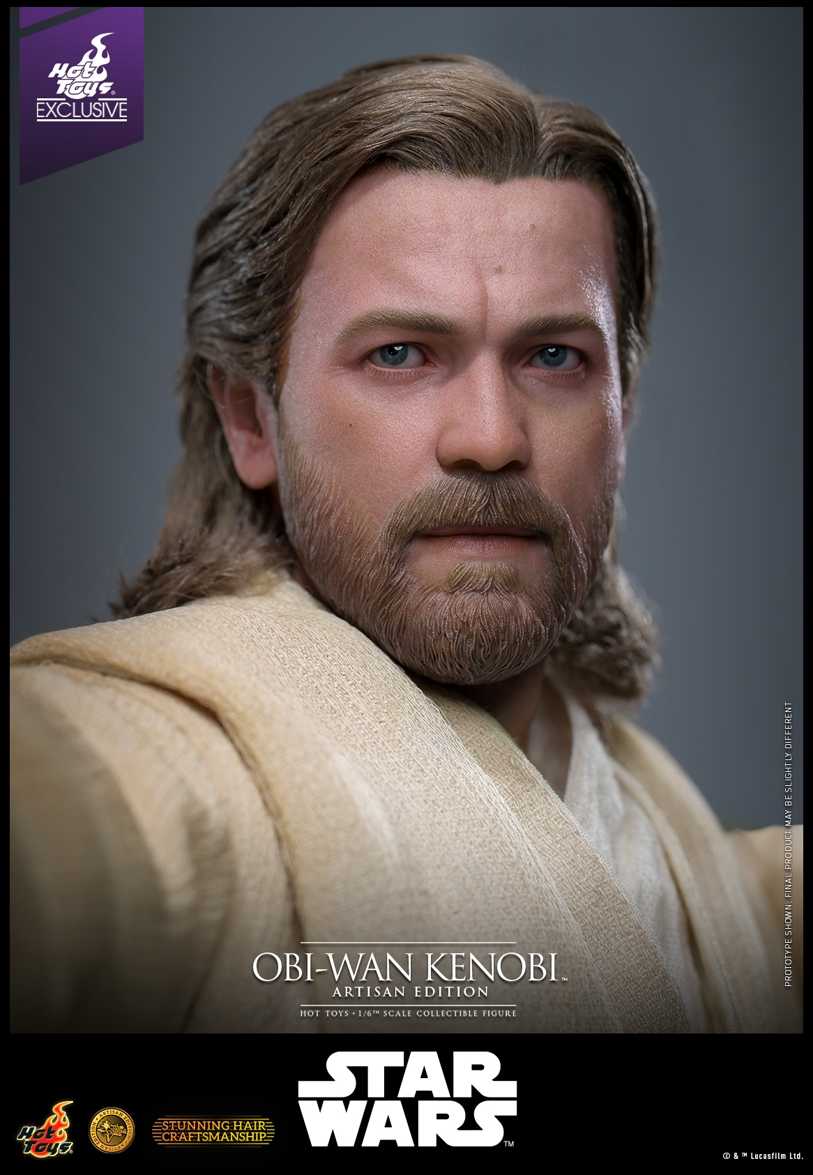 Obi-Wan Kenobi Artisan Edition par Hot Toys - figurine 1/6 Star Wars Episode II de 31 cm - Reference MMS809AE