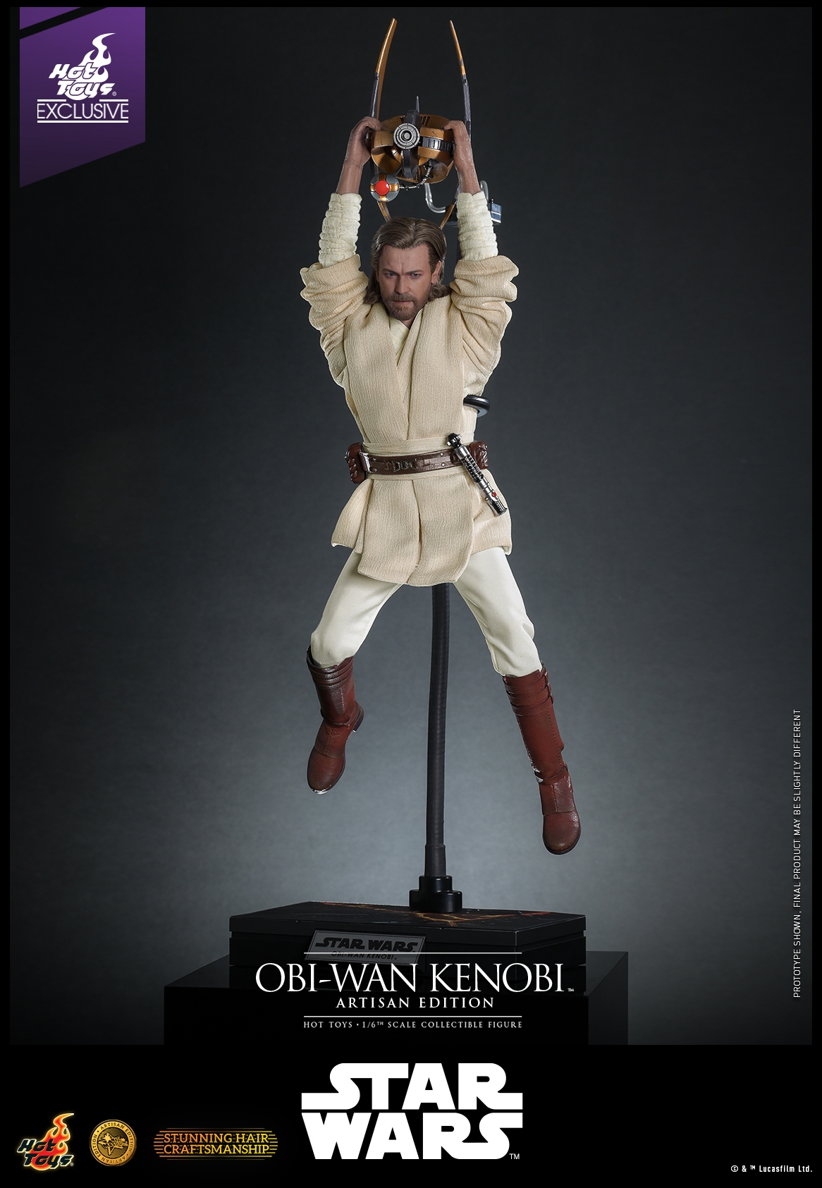 Obi-Wan Kenobi Artisan Edition par Hot Toys - figurine 1/6 Star Wars Episode II de 31 cm - Reference MMS809AE