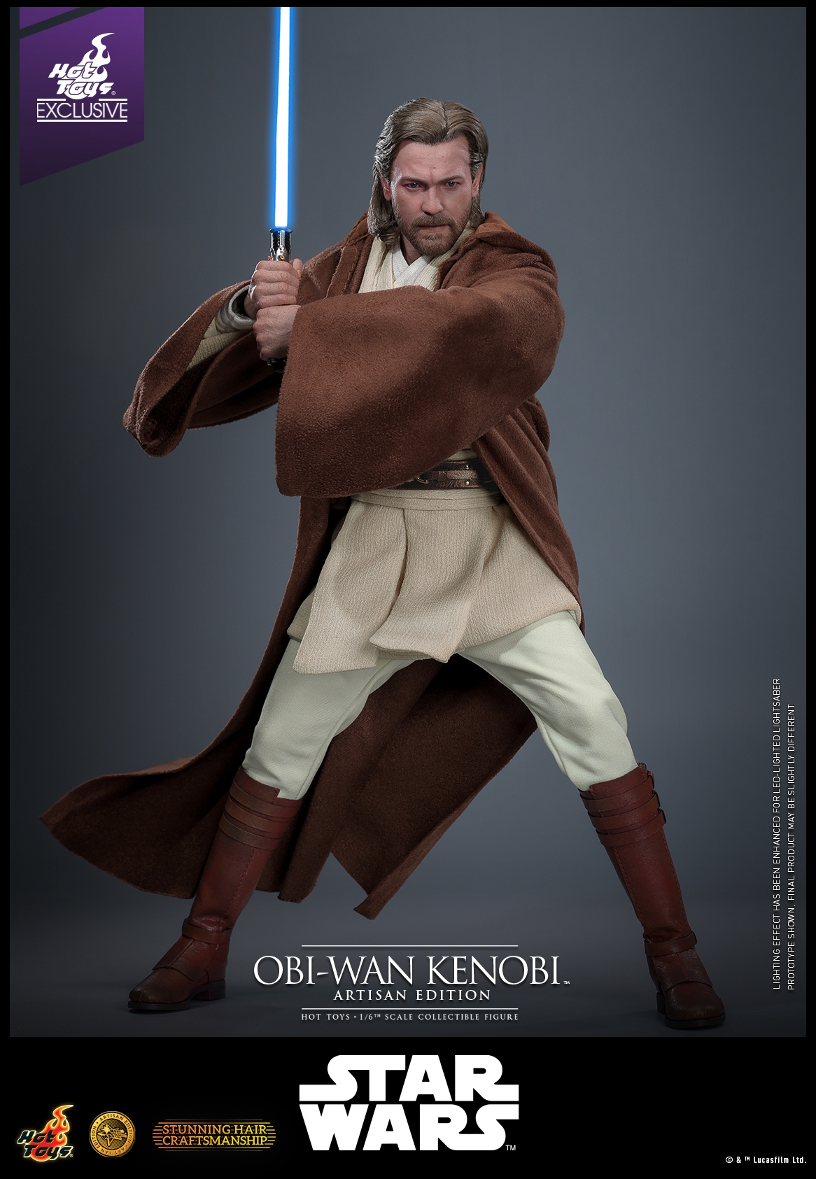 Obi-Wan Kenobi Artisan Edition par Hot Toys - figurine 1/6 Star Wars Episode II de 31 cm - Reference MMS809AE