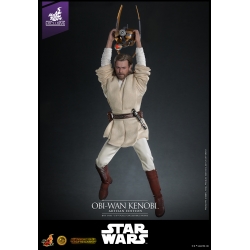 Obi-Wan Kenobi Artisan Edition par Hot Toys - figurine 1/6 Star Wars Episode II de 31 cm - Reference MMS809AE