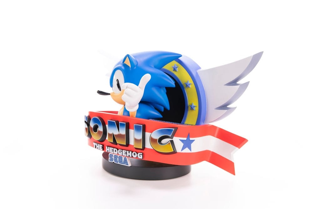 Sonic (Title Screen) par First 4 Figures F4F - statue Sonic The Hedgehog de 21 cm