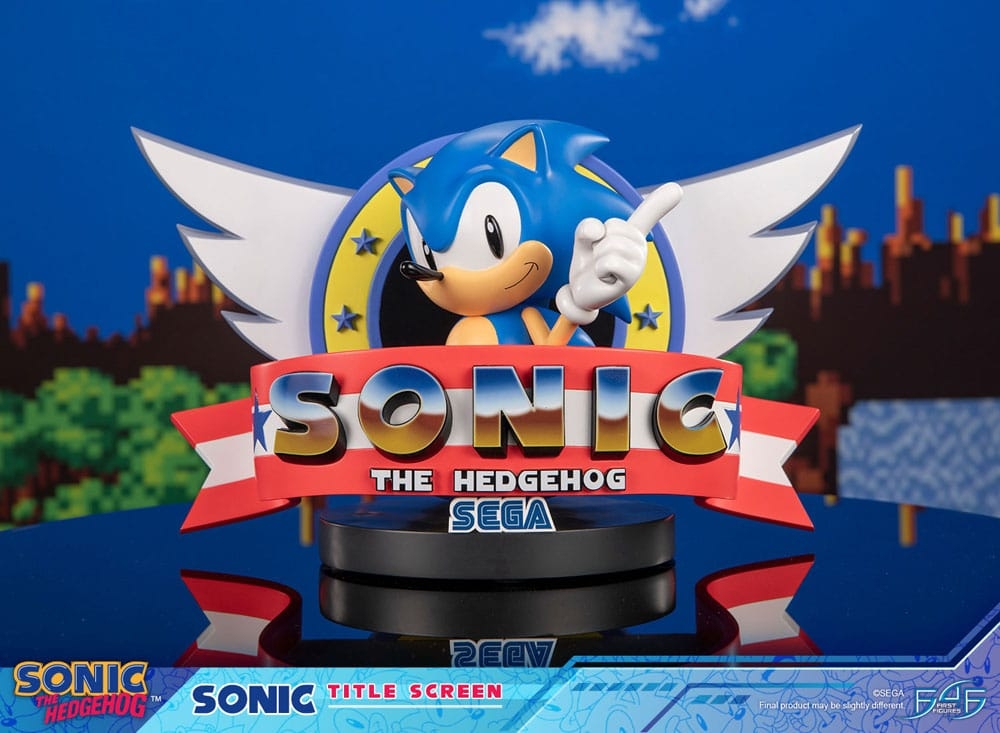 Sonic (Title Screen) par First 4 Figures F4F - statue Sonic The Hedgehog de 21 cm