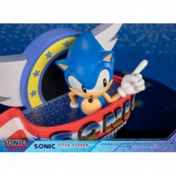 Sonic (Title Screen) van First 4 figuren F4F - Sonic The Hedgehog 21 cm standbeeld