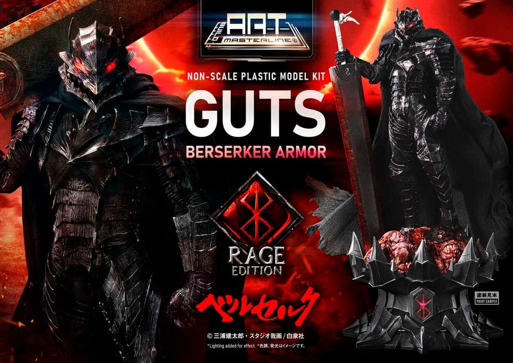 Guts (Berserker Armor Rage) Build Art Masterline par Prime 1 Studio - figurine Berserk de 30 cm