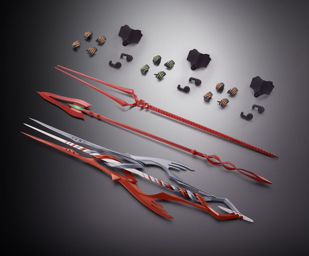 3 lances Evangelion 30th avec autre couleur Metal Build par Bandai Tamashii Nations - accessoire Evangelion de 40 cm