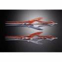 3 lances Evangelion 30th avec autre couleur Metal Build par Bandai Tamashii Nations - accessoire Evangelion de 40 cm