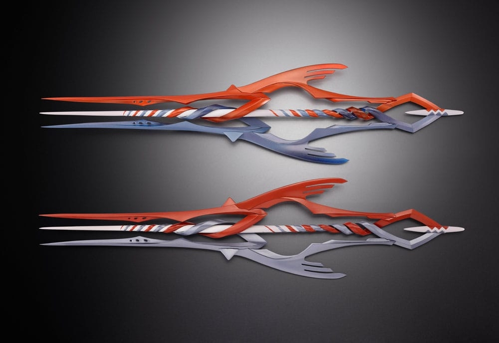 3 lances Evangelion 30th avec autre couleur Metal Build par Bandai Tamashii Nations - accessoire Evangelion de 40 cm