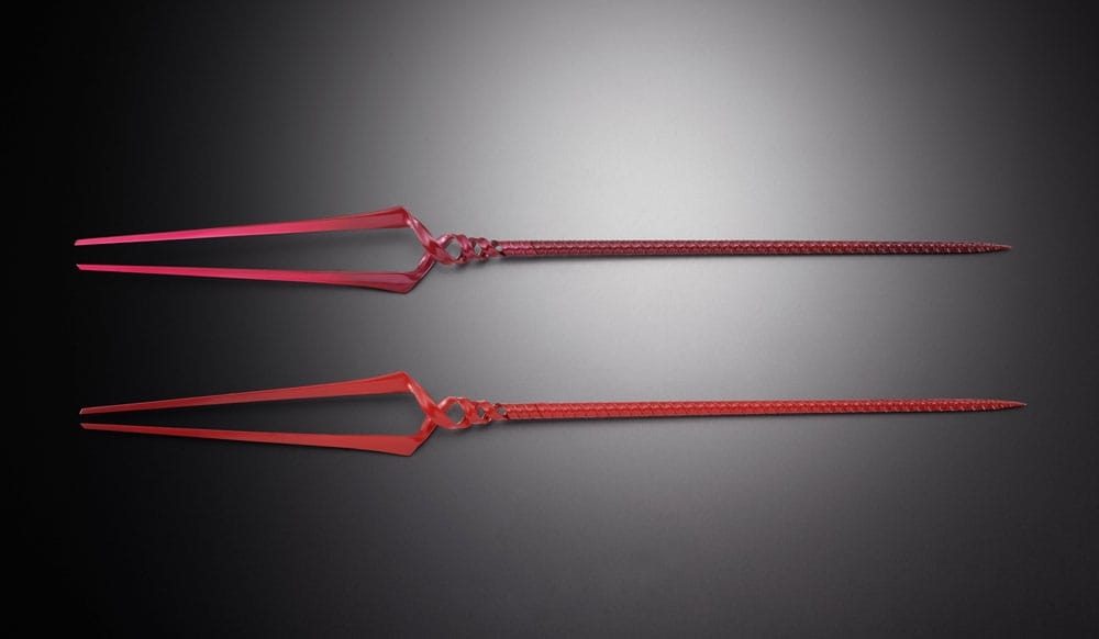 3 spears Evangelion 30th with another color Metal Build by Bandai Tamashii Nations - Evangelion 40 cm accessory