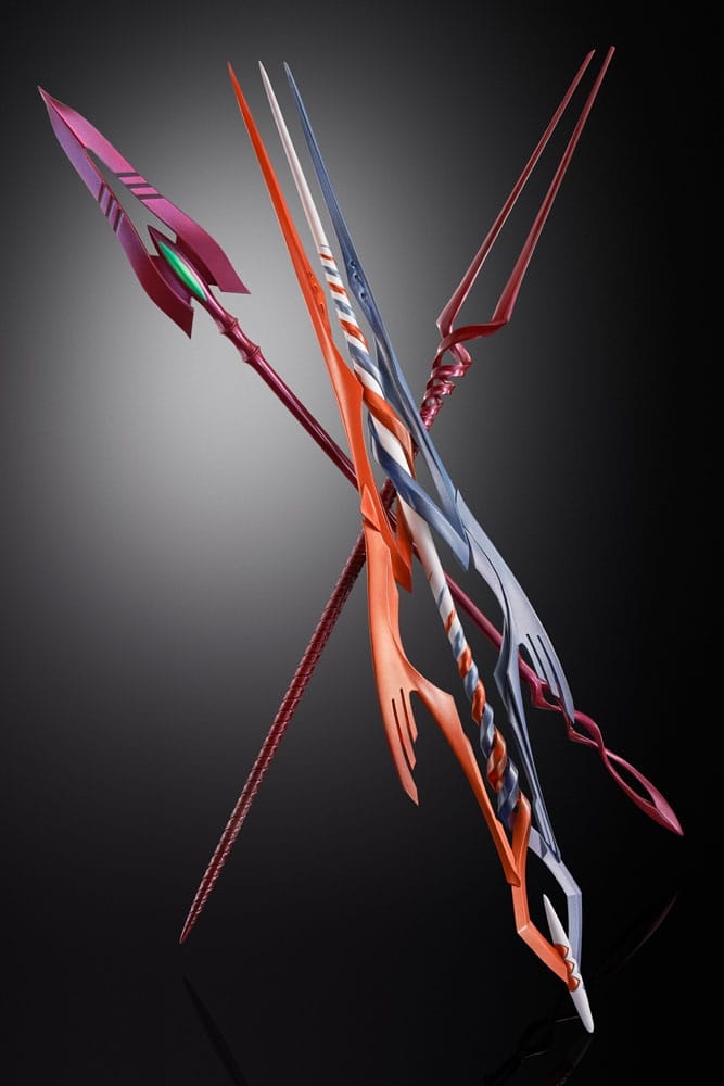 Production Model-02 avec lance de Cassius Metal Build par Bandai Tamashii Nations - figurine Evangelion de 22 cm