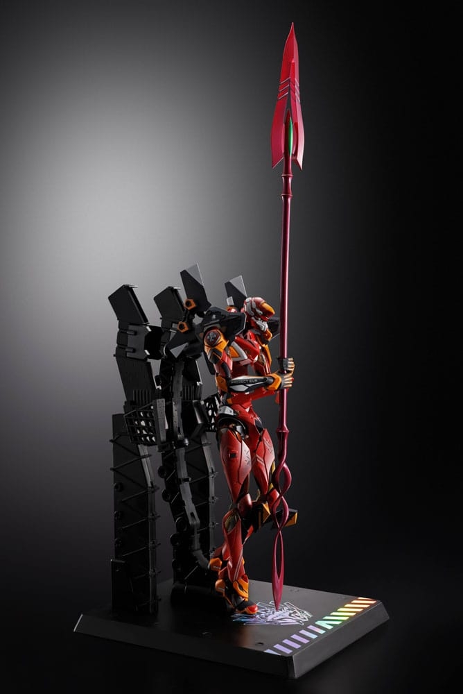Production Model-02 avec lance de Cassius Metal Build par Bandai Tamashii Nations - figurine Evangelion de 22 cm