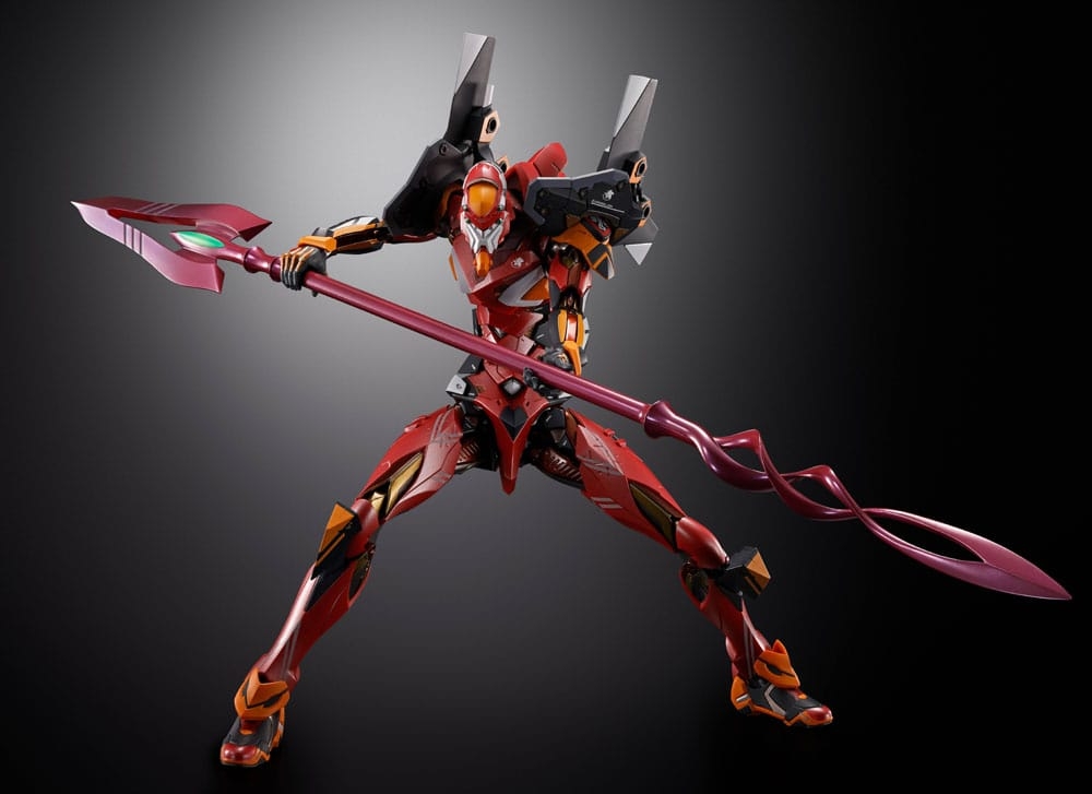 Production Model-02 avec lance de Cassius Metal Build par Bandai Tamashii Nations - figurine Evangelion de 22 cm