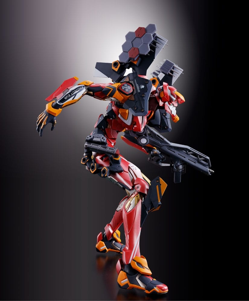 Production Model-02 avec lance de Cassius Metal Build par Bandai Tamashii Nations - figurine Evangelion de 22 cm