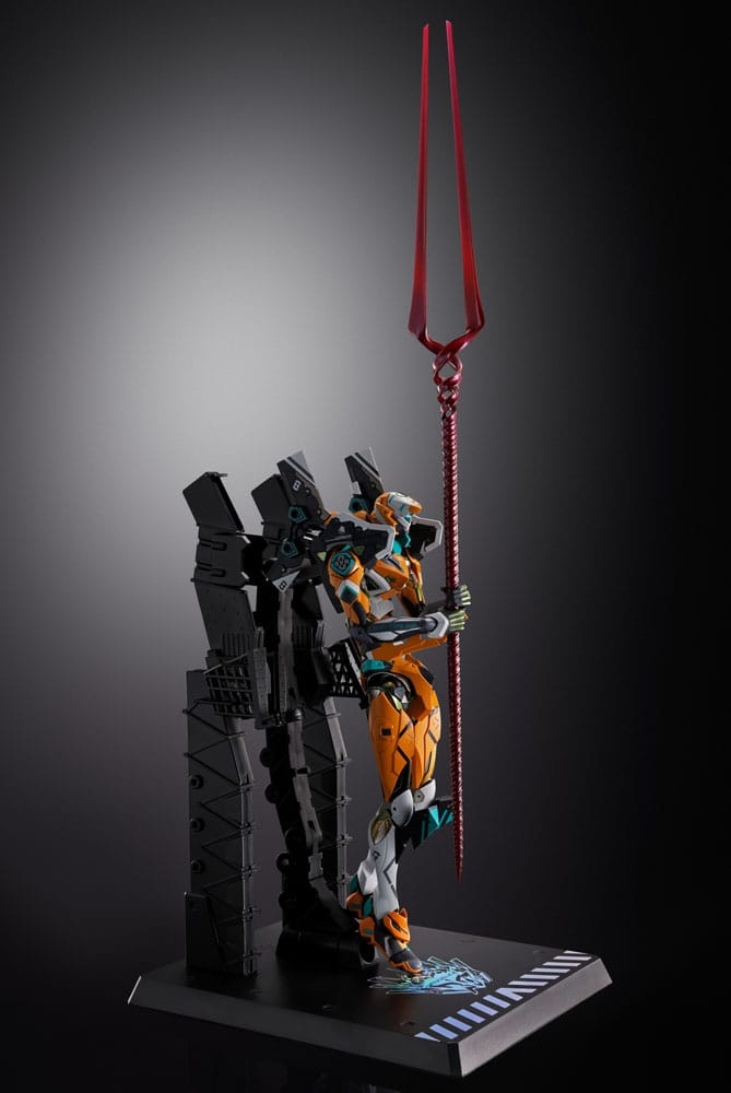 Proto Type-00/00 avec lance de Longinus Metal Build par Bandai Tamashii Nations - figurine Evangelion de 22 cm