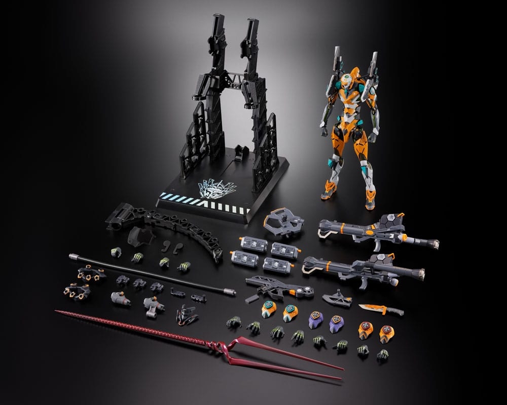 Proto Type-00/00 avec lance de Longinus Metal Build par Bandai Tamashii Nations - figurine Evangelion de 22 cm