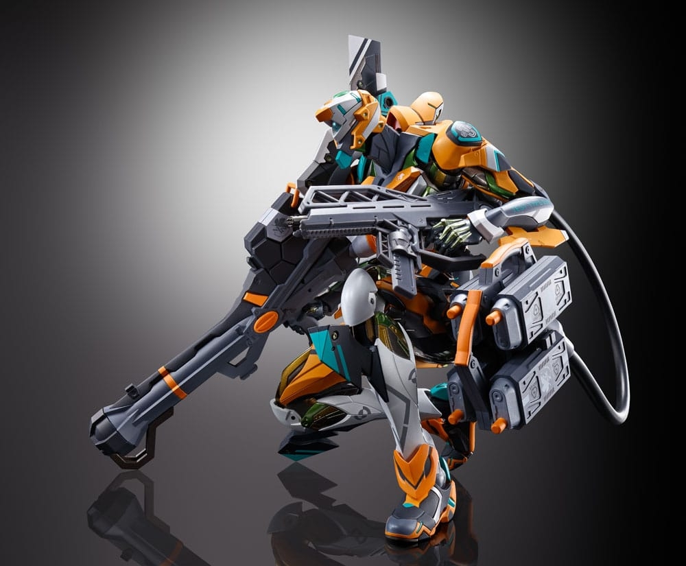 Proto Type-00/00 avec lance de Longinus Metal Build par Bandai Tamashii Nations - figurine Evangelion de 22 cm