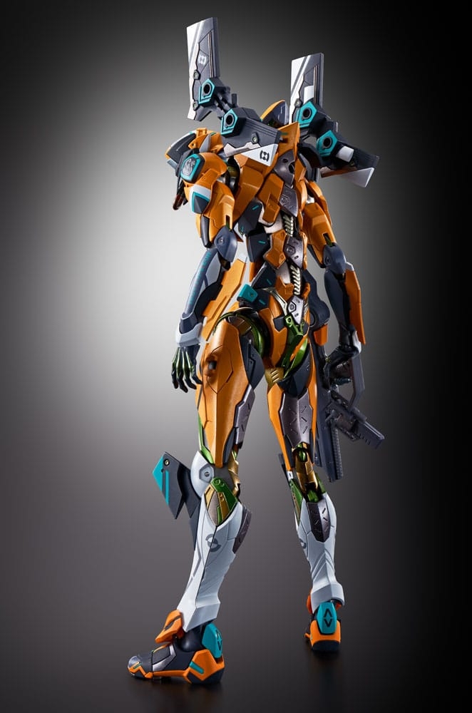 Proto Type-00/00 avec lance de Longinus Metal Build par Bandai Tamashii Nations - figurine Evangelion de 22 cm