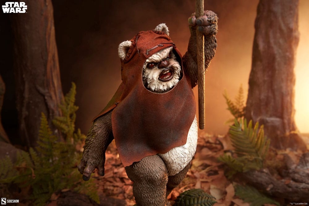 Wicket Premium Format par Sideshow Collectibles - statue 1/4 Star Wars : Le Retour Du Jedi de 46 cm