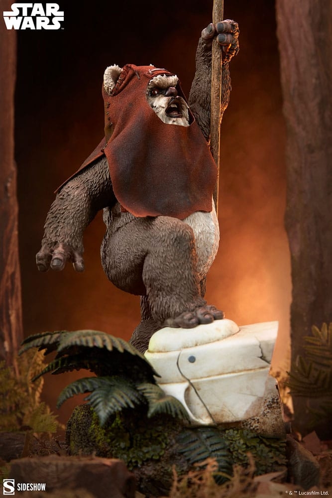 Wicket Premium Format par Sideshow Collectibles - statue 1/4 Star Wars : Le Retour Du Jedi de 46 cm