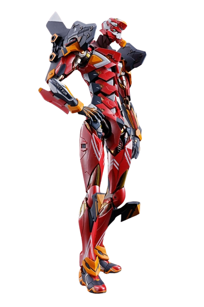 Production Model-02 avec lance de Cassius Metal Build par Bandai Tamashii Nations - figurine Evangelion de 22 cm