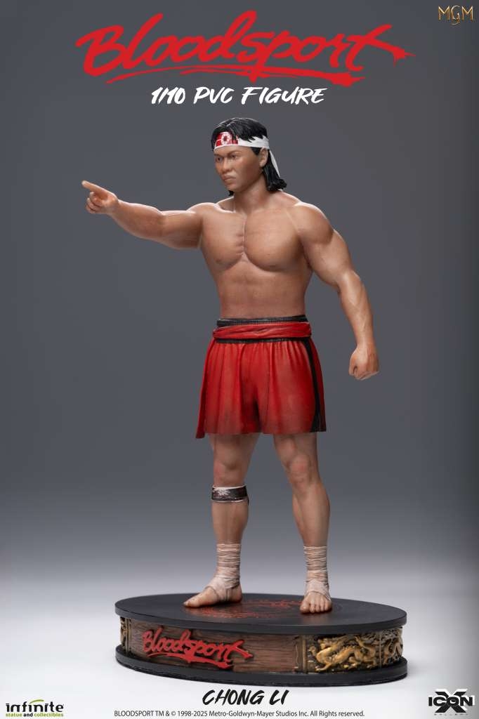 Chong Li Icon X par Infinite Statue - figurine 1/10 Bloodsport de 20 cm