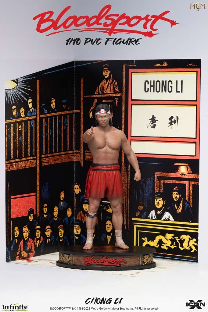 Chong Li Icon X par Infinite Statue - figurine 1/10 Bloodsport de 20 cm