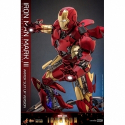 Iron Man Mark III (Armor Suit-Up Version) by Hot Toys - Iron Man 1/6 scale action figure - Reference MMS825D72