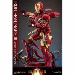 Iron Man Mark III (Armor Suit-Up Version) by Hot Toys - Iron Man 1/6 scale action figure - Reference MMS825D72