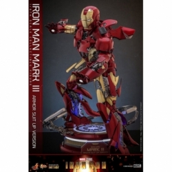 Iron Man Mark III (Armor Suit-Up Version) by Hot Toys - Iron Man 1/6 scale action figure - Reference MMS825D72